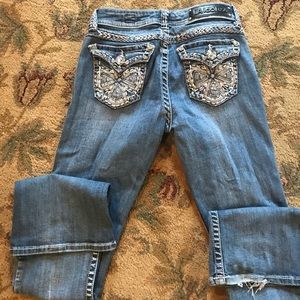 LA Idol jeans with bling